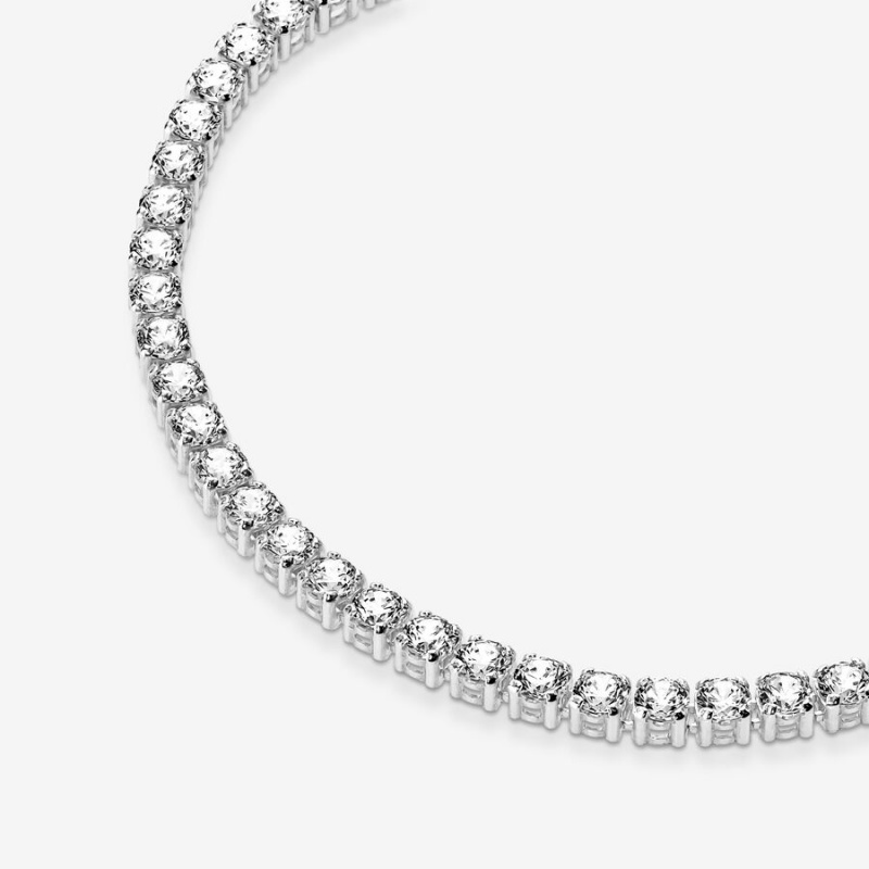 Pandora Sparkling Tennis Nicht-charme Silber | OAKEJXR-90