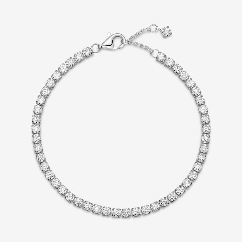 Pandora Sparkling Tennis Nicht-charme Silber | OAKEJXR-90