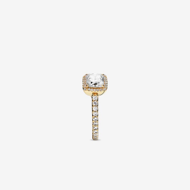 Pandora Square Sparkle Halo Halo Gold | OZLHWAD-32