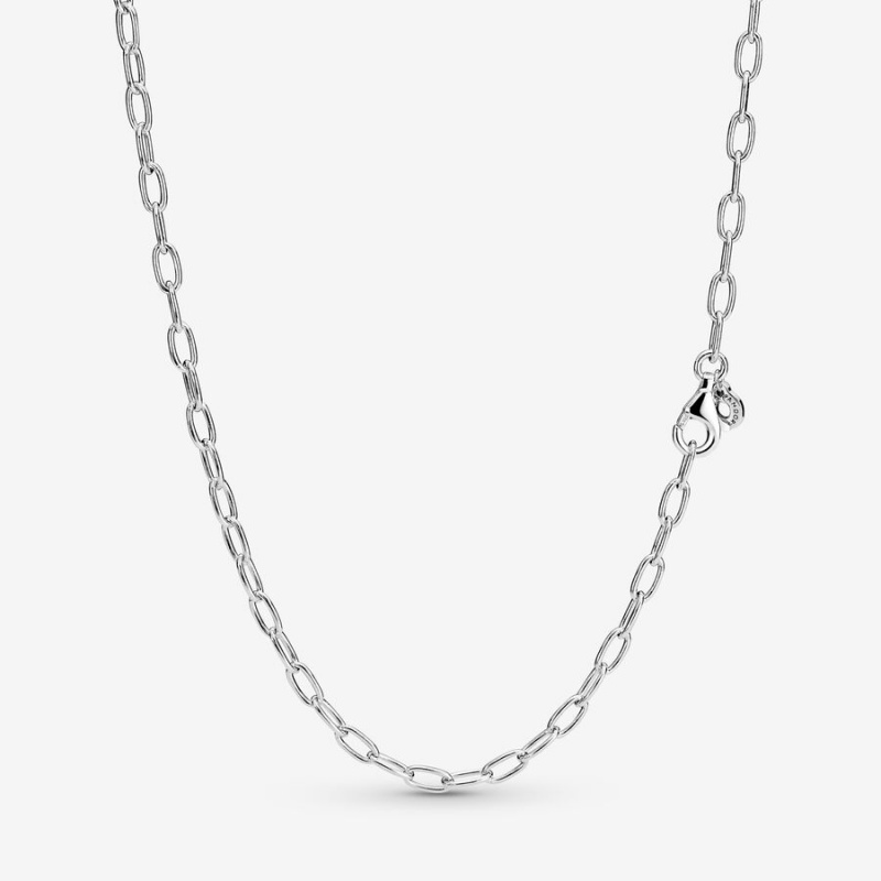 Pandora Square Sparkle Halo Necklace Halsketten Silber | EIHOPLS-37