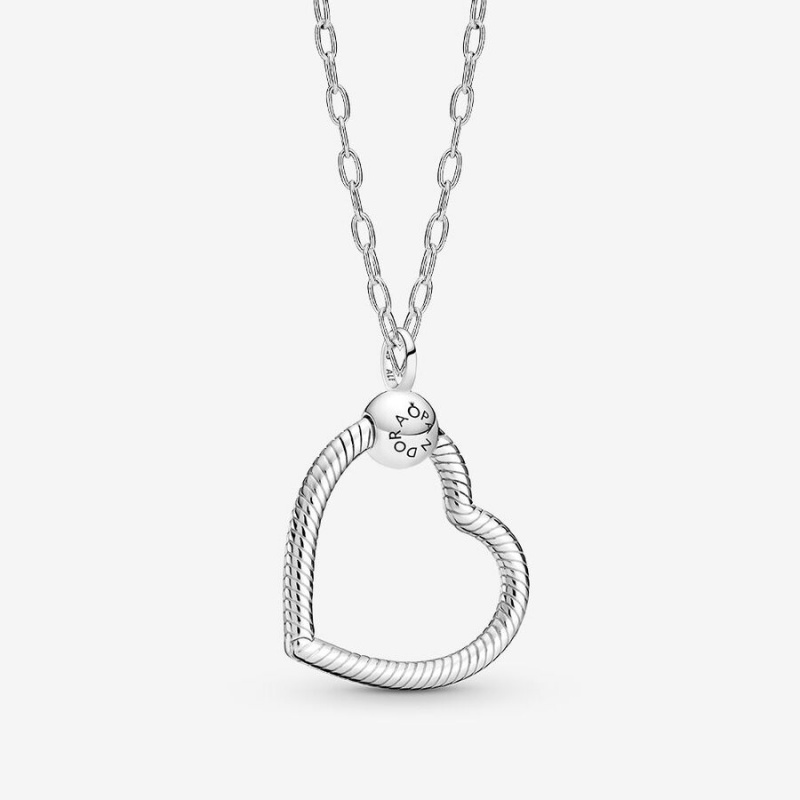 Pandora Square Sparkle Halo Necklace Halsketten Silber | EIHOPLS-37