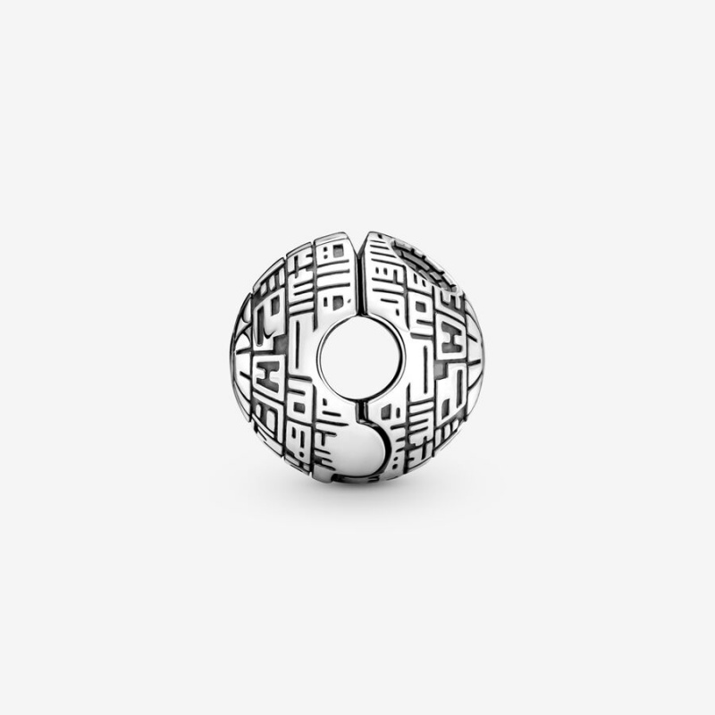 Pandora Star Wars Death Star Clip Klammern Silber | ALFWMEG-48