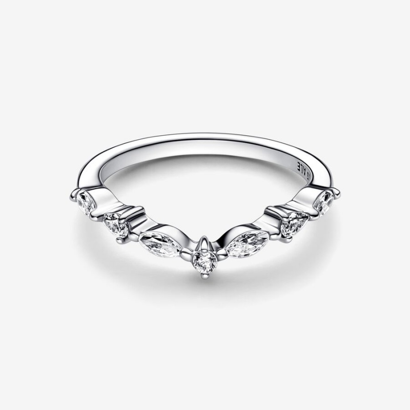 Pandora Timeless Wish Sparkling Alternating Stapelbar Silber | IFH-409652