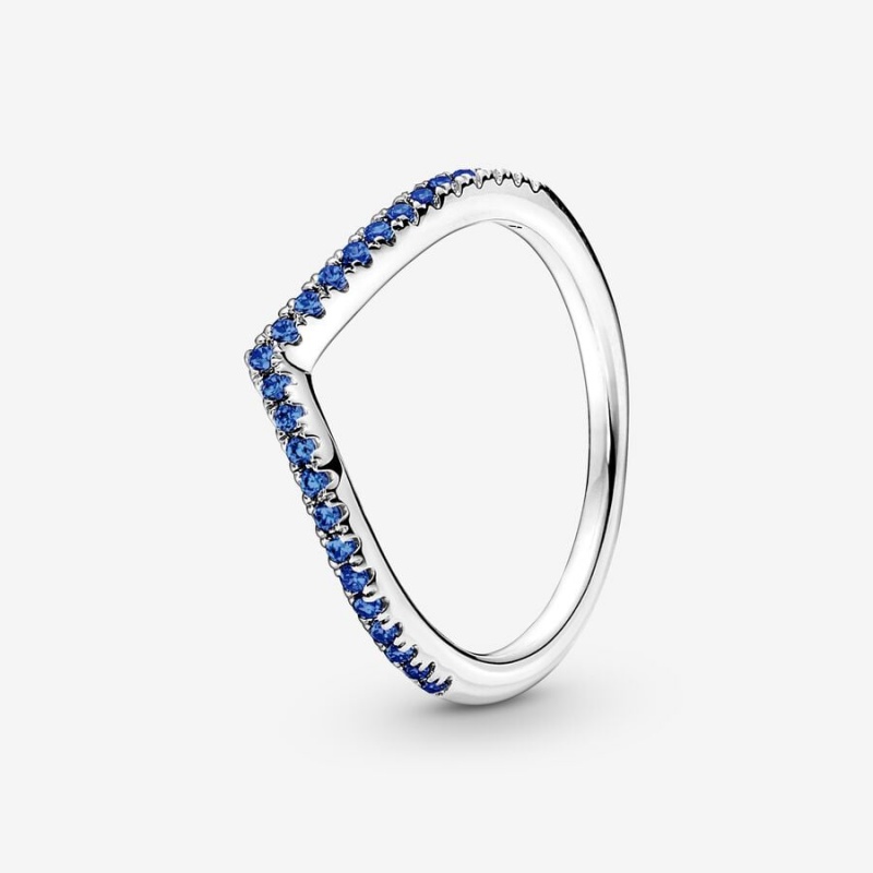 Pandora Timeless Wish Sparkling Blue Stapelbar Silber | CJO-479865