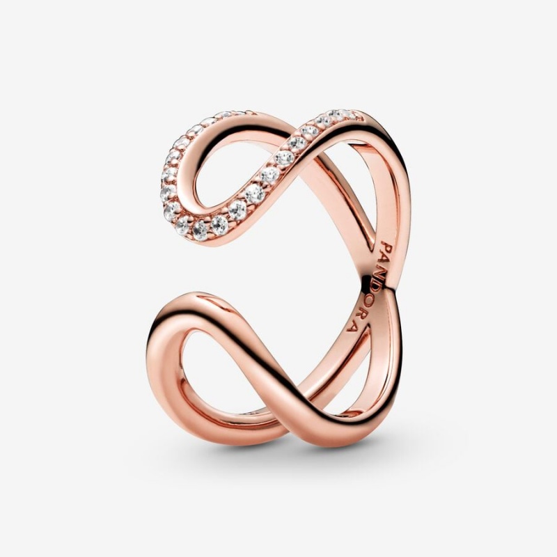 Pandora Wrapped Open Infinity Aussage Rosa Gold | SAX-786514